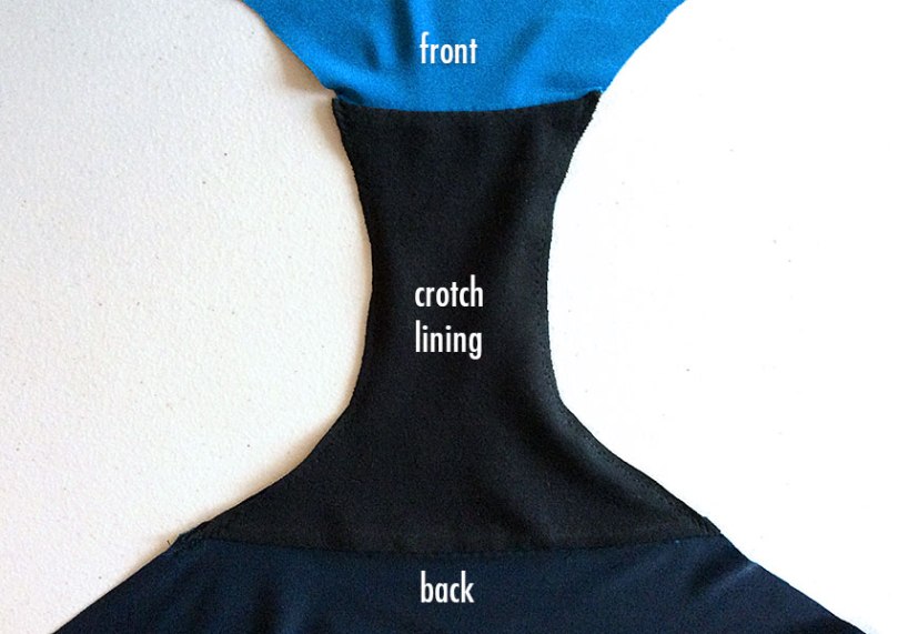 Crotch lining detail