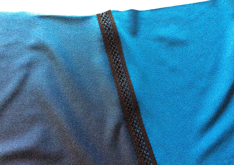 Sewing the 2nd side of trim