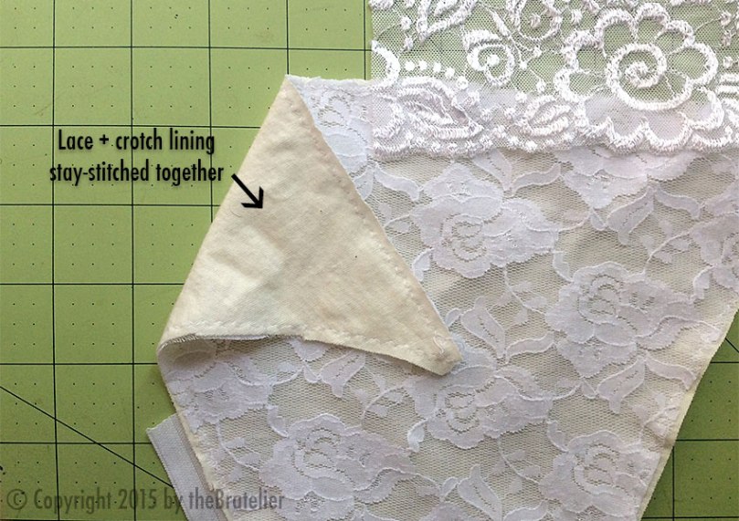 Stay-stitching front layers